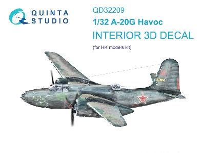 Dougla A-20 G Havoc - 3d-printed & Coloured Interior (For Hk Models Kits) - image 2
