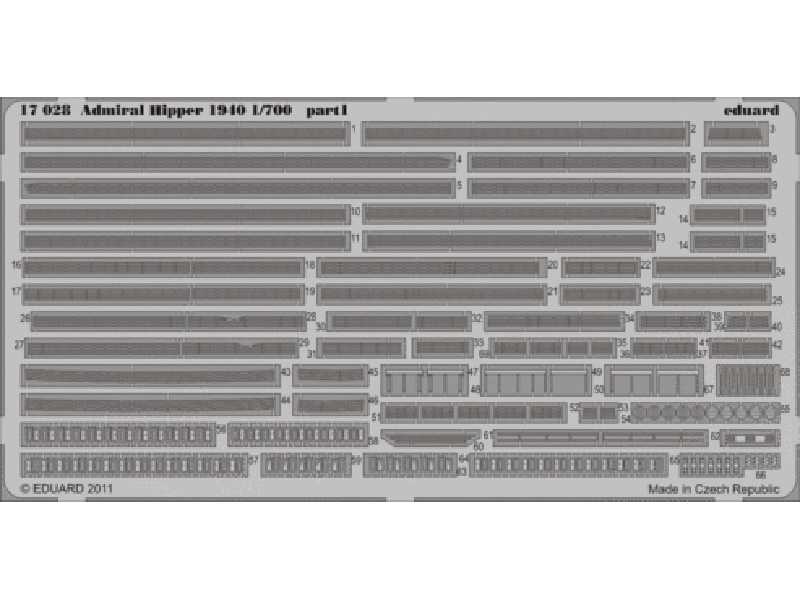 Admiral Hipper 1940 1/700 - Trumpeter - image 1