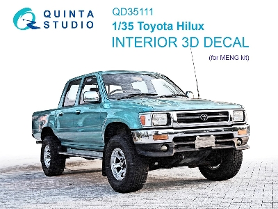 Toyota Hilux - 3d-printed & Coloured Interior (For Meng Kits) - image 2
