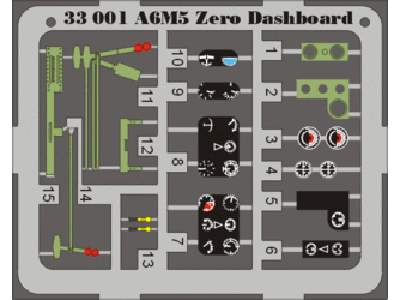 A6M5 Zero dashboard 1/32 - Tamiya - image 1