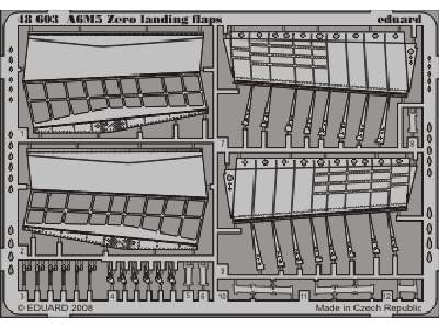 A6M5 Zero landing flaps 1/48 - Tamiya - image 1