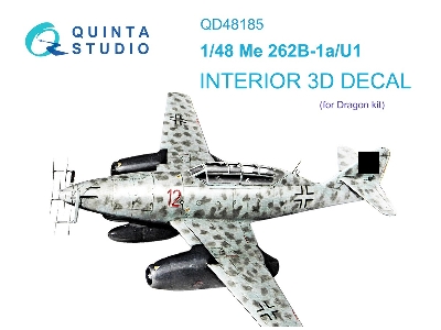 Messerschmitt Me 262 B-1a/U1 - 3d-printed & Coloured Interior (For Dragon Kits) - image 2