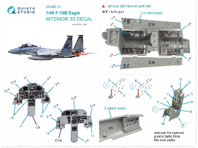 Mcdonnell Douglas F-15 B Eagle -3d-printed & Coloured Interior (For Gwh Kits) - image 14