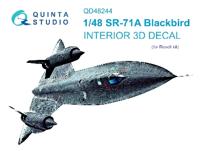 Lockheed Sr-71 A Blackbird - 3d-printed & Coloured Interior (For Revell Kits) - image 2