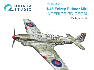 Fairey Fulmar Mk.I - 3d-printed & Coloured Interior (For Trumpeter Kits) - image 2