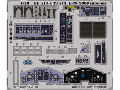 E-2C 2000 interior S. A. 1/48 - Kinetic - - image 1