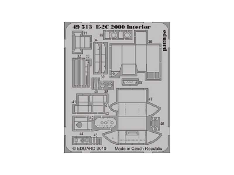 E-2C 2000 interior S. A. 1/48 - Kinetic - image 1