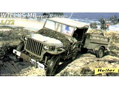 Willys MB Jeep & Supply Trailer - image 1