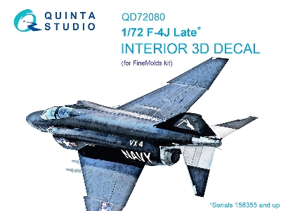 Mcdonnell Douglas F-4 J Late - 3d-printed & Coloured Interior (For Finemolds Kits) - image 2