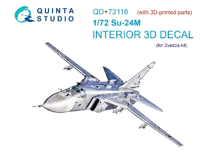 Sukhoi Su-24 M - Interior 3d Decal With 3d-printed Resin Parts (For Zvezda Kits) - image 2