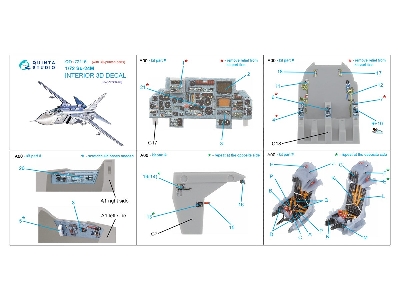 Sukhoi Su-24 M - Interior 3d Decal With 3d-printed Resin Parts (For Zvezda Kits) - image 11