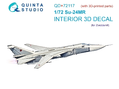 Sukhoi Su-24 Mr - Interior 3d Decal With 3d-printed Resin Parts (For Zvezda Kits) - image 2
