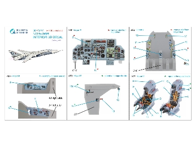 Sukhoi Su-24 Mr - Interior 3d Decal With 3d-printed Resin Parts (For Zvezda Kits) - image 11