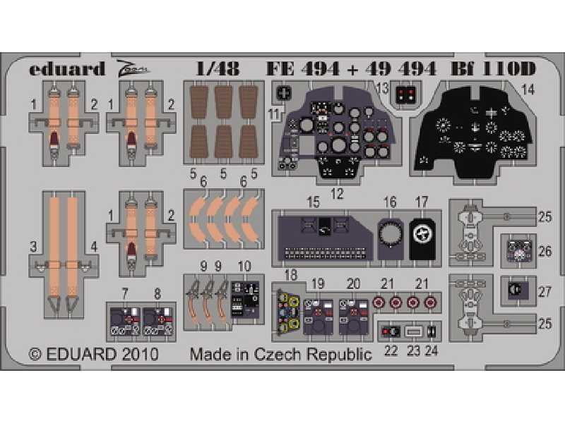 Bf 110D interior S. A. 1/48 - Dragon - - image 1