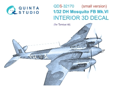 De Havilland Mosquito Fb Mk.Vi - 3d-printed & Coloured Interior Small Version (For Tamiya Kits) - image 2