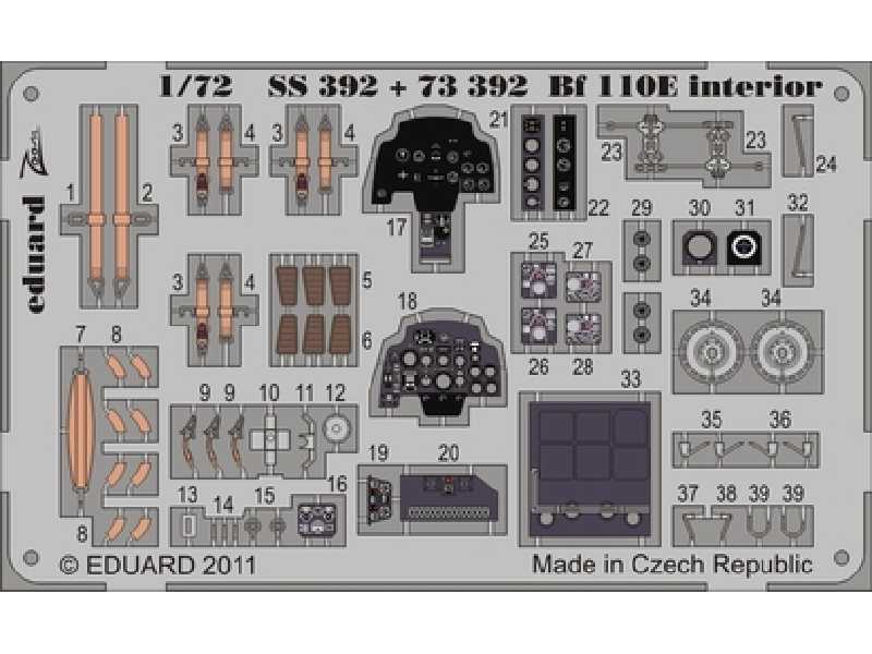 Bf 110E interior S. A. 1/72 - Airfix - image 1