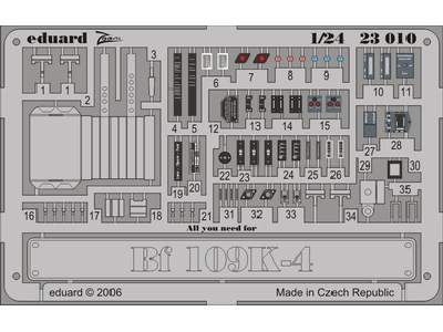 Bf 109K-4 placards 1/24 - image 1