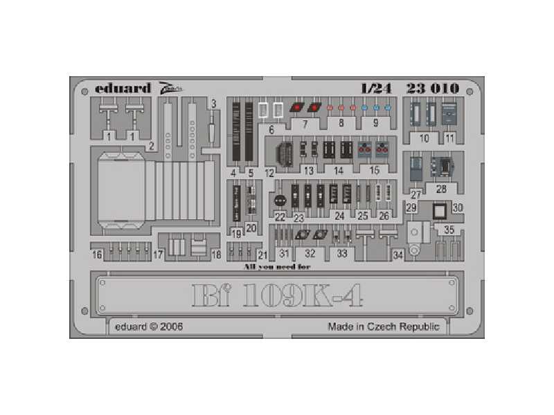 Bf 109K-4 placards 1/24 - image 1