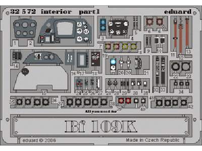 Bf 109K interior 1/32 - Hasegawa - image 1