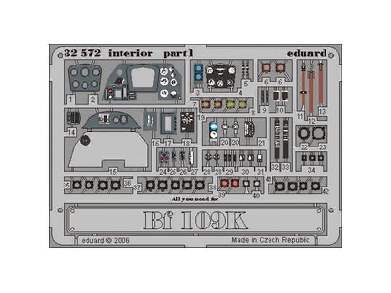 Bf 109K interior 1/32 - Hasegawa - image 1