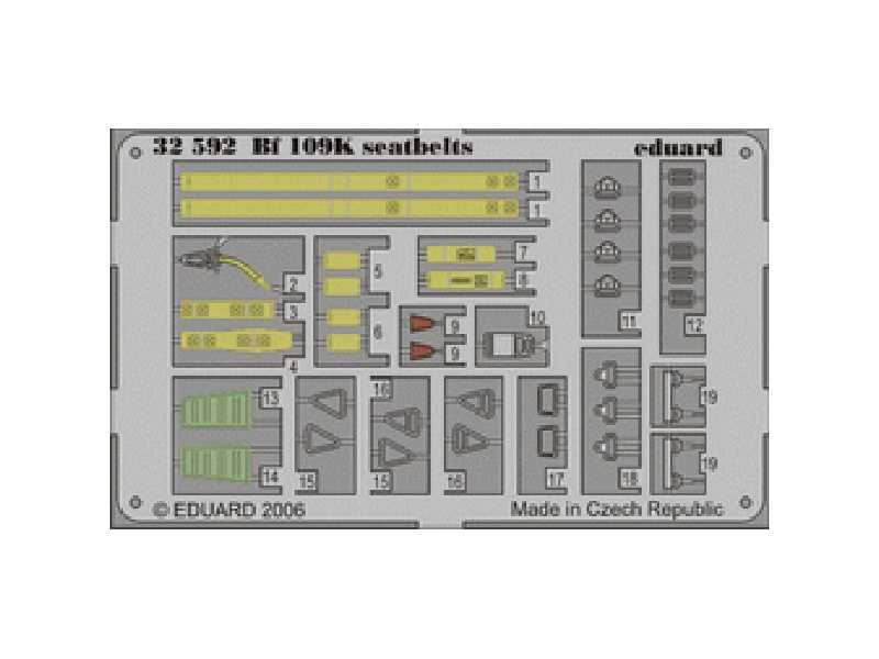 Bf 109K seatbelts 1/32 - Hasegawa - image 1