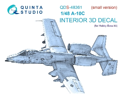 Fairchild A-10 C Thunderbolt Ii - 3d-printed & Coloured Interior Small Version (For Hobby Boss Kits) - image 2