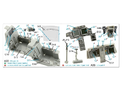 Boeing Ah-64 D Apache - 3d-printed & Coloured Interior Small Version (For Hasegawa Kits) - image 3