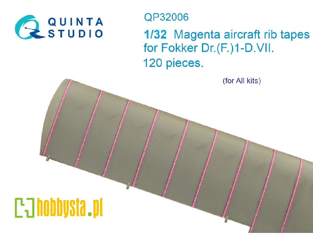 Fokker Dr. (F.)i-d.Vii - Magenta Rib Tapes (For All Kits) - image 1