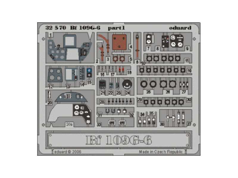 Bf 109G-6 interior 1/32 - Hasegawa - image 1