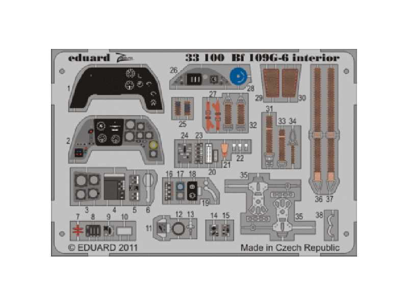 Bf 109G-6 interior S. A. 1/32 - Trumpeter - image 1