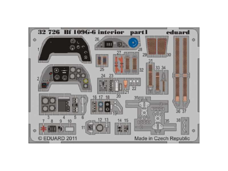 Bf 109G-6 interior S. A. 1/32 - Trumpeter - image 1