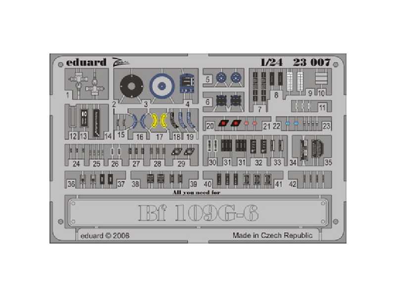 Bf 109G-6 placards 1/24 - image 1