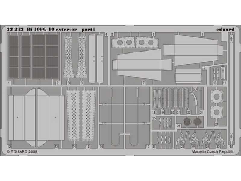 Bf 109G-10 exterior 1/32 - Hasegawa - image 1