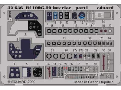 Bf 109G-10 interior 1/32 - Hasegawa - image 1