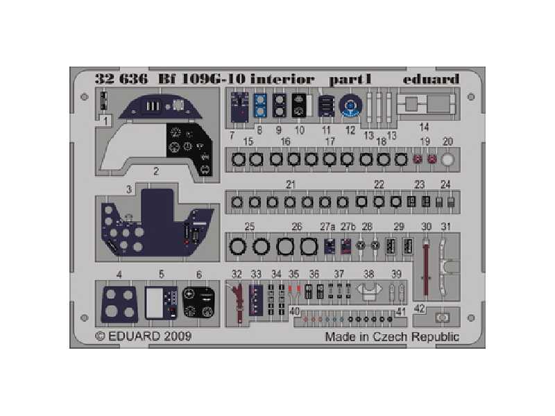 Bf 109G-10 interior 1/32 - Hasegawa - image 1