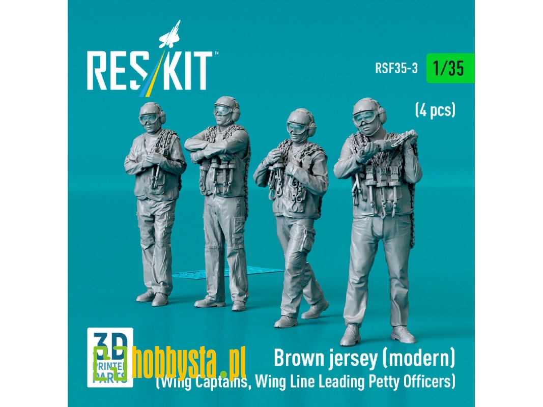 Brown Jersey (Modern) (Wing Captains, Wing Line Leading Petty Officers) (4 Pcs) (3d Printed) - image 1