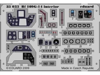 Bf 109G-14 interior S. A. 1/32 - Hasegawa - image 1