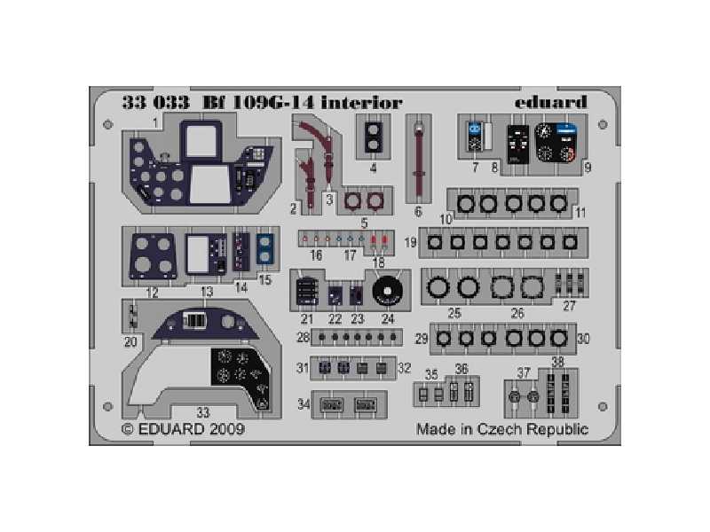 Bf 109G-14 interior S. A. 1/32 - Hasegawa - image 1