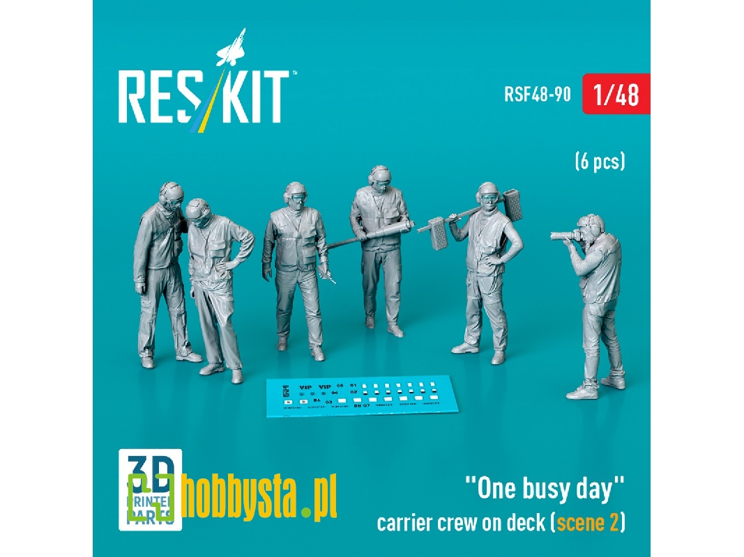 'one Busy Day' Carrier Crew On Deck (Scene 2) (6pcs) (3d Printed) - image 1 'one Busy Day' Carrier Crew On Deck (Scene 2) (6pcs) (3d Printed) - image 1