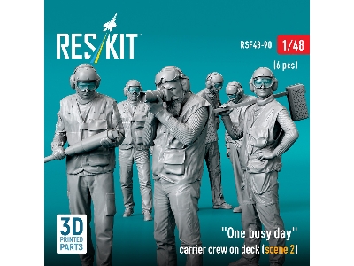 'one Busy Day' Carrier Crew On Deck (Scene 2) (6pcs) (3d Printed) - image 2