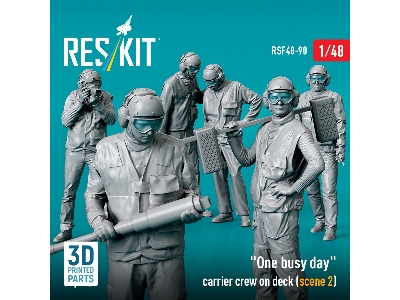 'one Busy Day' Carrier Crew On Deck (Scene 2) (6pcs) (3d Printed) - image 3