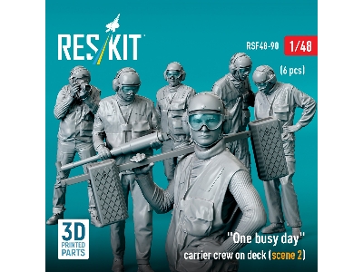 'one Busy Day' Carrier Crew On Deck (Scene 2) (6pcs) (3d Printed) - image 4