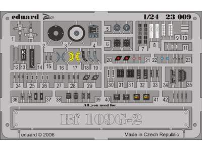 Bf 109G-2 placards S. A. 1/24 - Trumpeter - image 1