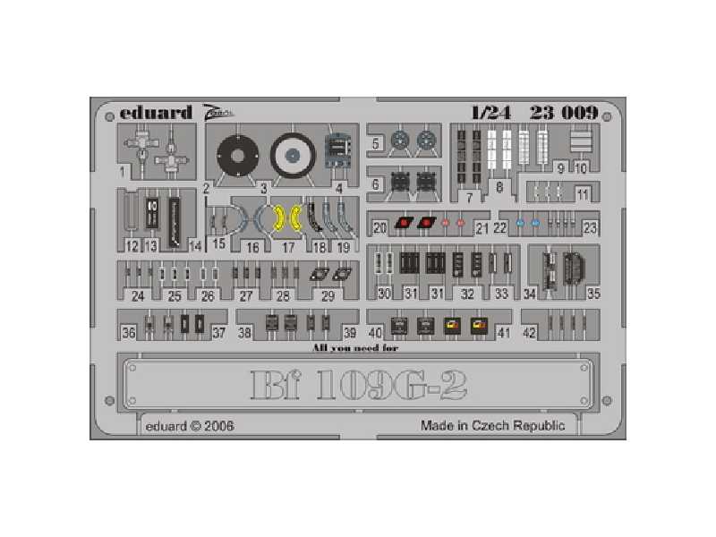 Bf 109G-2 placards S. A. 1/24 - Trumpeter - image 1