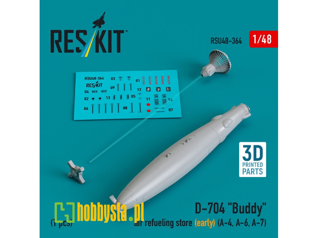 D-704 'buddy' Air Refueling Store (Early) (1 Pc) (A-4, A-6, A-7) (3d Printed) - image 1 D-704 'buddy' Air Refueling Store (Early) (1 Pc) (A-4, A-6, A-7) (3d Printed) - image 1