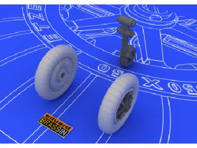 Bf 109E wheels 1/48 - Eduard - image 1