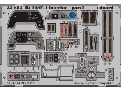 Bf 109F-4 interior S. A. 1/32 - Trumpeter - image 2