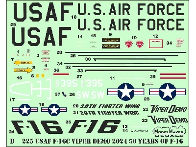 Usaf F-16c Viper Demo 2024, 50 Years Of F-16 - image 1