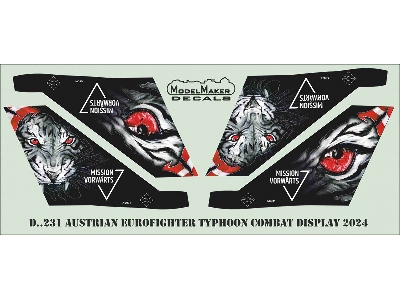 Austrian Eurofighter Typhoon Combat Display 2024 (For Revell Kits) - image 3