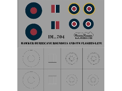 Hawker Hurricane - Roundels And Fin Flashes Late - image 1